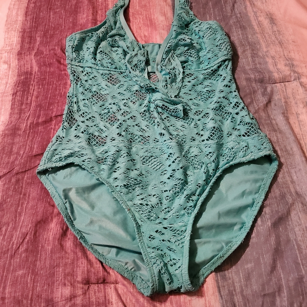 Teal kenneth cole reaction large one swimsuit
